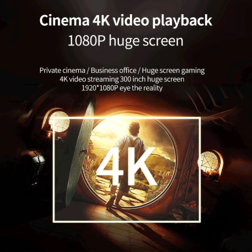 Wejoy Y5 800x480p 80 ANSI Lumens Portable Home Theater Led HD Digital Projecteur, Android 9.0, 1G + 8G, Fiche américaine SW79751115-09