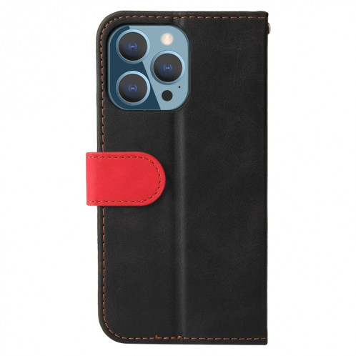 Couleur d'entreprise Couleur Horizontal Horizontal Boîtier en cuir PU avec support & carte Slots et cadre photo pour iPhone 13 Pro (rouge) SH604A1656-07