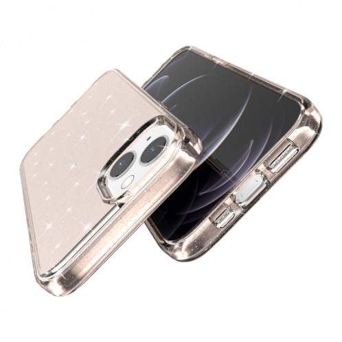 Étui de protection en poudre de paillettes Terminator antichoc pour iPhone 13 (or) SH902C276-07