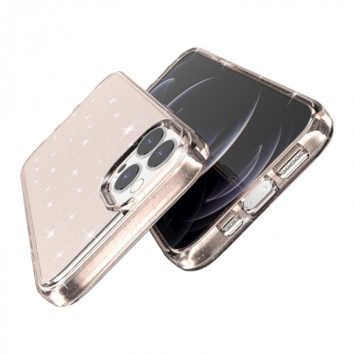 Cas de protection de la poudre de paillettes Terminator antichoc pour iPhone 13 Pro (Gold) SH903C782-05