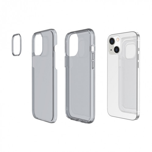 Coque de protection transparente de style Terminator Style antichoc pour iPhone 13 (gris) SH002B1013-06