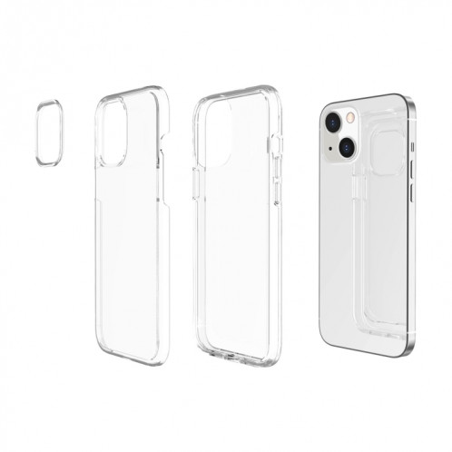 Étui de protection transparent de style Terminator Style antichoc pour iPhone 13 (transparent) SH002C1074-06