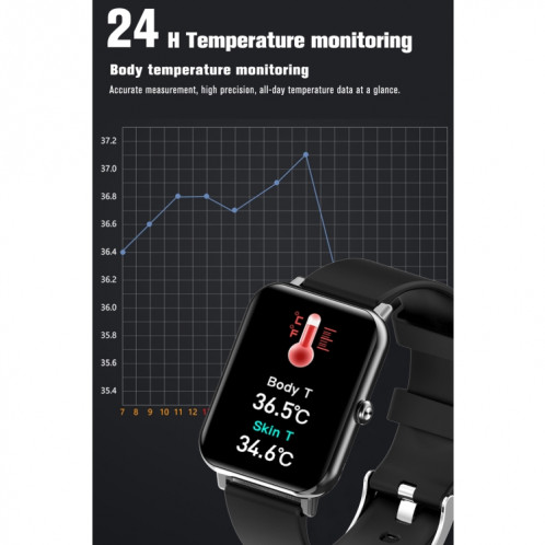 F15 Pro 1,69 pouce TFT Screen Smart Watch Watch Smart, Support de la surveillance de la température corporelle / Surveillance du sommeil / Surveillance de la fréquence cardiaque / Rappel d'appels entrants (rose) SH101C1529-09