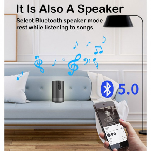 Wejoy A5 1920x1080p 200 lumens Multi-fonction Multi-fonction Home Theater Led HD Digital Projecteur avec haut-parleur Bluetooth, Android 7.1, 2G + 16 Go, SW67011202-010