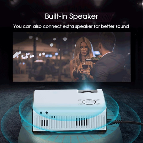Wejoy Y5 800x480P 80 ANSI Lumens Portable Home Theater Led HD Digital Projecteur, Android 9.0, 1G + 8G, Fiche UK SW83021846-010