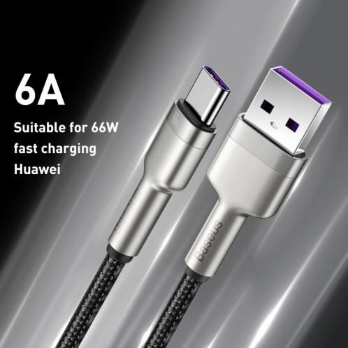 BASEUS CAKF000001 CAFÉRÉE CAFE 66W USB au câble de données en métal USB-C / C / C / CABLE DE TYPE: 0,25M SB903A987-07