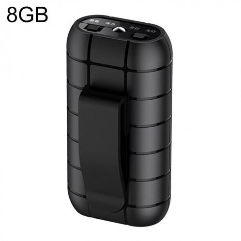 B800LI CLIP-ON TRANSE DE RÉDUCTION DU SUR LE BRUIT HD, SUPPORTER LA CARTE TF ET UN ENREGISTREMENT CLÉ ET OTG, CAPACITÉ: 8GB (Noir) SH601A34-08