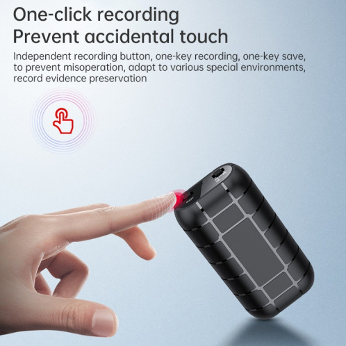 B800LI CLIP-ON STROND CLIP-ON HD CORRECTEUR DE RÉDUCTION DE BRUITS, SUPPORTER LA CARTE TF ET UN ENREGISTREMENT D'ONUX ET OTG, CAPACITÉ: 32GB (Noir) SH603A804-08