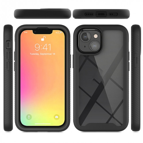 STARRY SKY SIGH COLOR SERIES POC + CAS DE PROTECTION TPU pour iPhone 13 Mini (Noir) SH501A1099-07