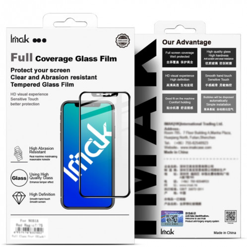 Pour Motorola Moto G20 imak 9H de la dureté de la surface de la surface de la vitre trempé en plein écran SI59031028-07