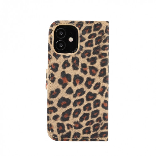 Motif léopard Horizontal Flip PC + Coque en cuir PU avec porte-carte et portefeuille pour iPhone 13 mini (jaune) SH601A305-08