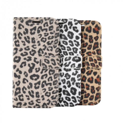 Motif léopard Horizontal Flip PC + Coque en cuir PU avec porte-carte et portefeuille pour iPhone 13 (Brown) SH602B1336-08