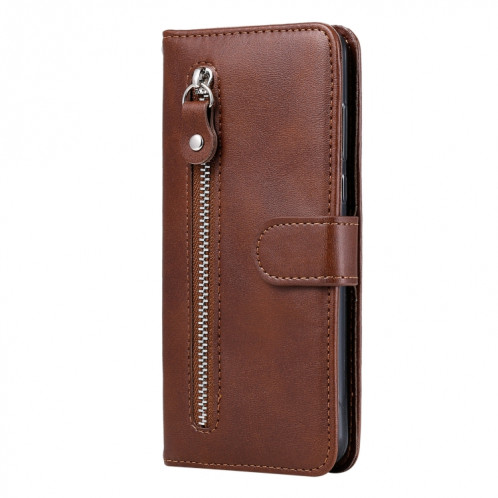 Texture de veau à la mode Table à glissière Horizontal Horizontal Horizontal Boîtier avec Stand & Card Slots & Portefeuille Fonction pour iPhone 13 (Brown) SH102E1625-07