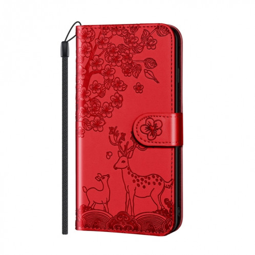 Cas de gaufrage SIKA Pattern Horizontal Boîtier en cuir PU avec support & carte de portefeuille et cadre de portefeuille et photo pour iPhone 13 (rouge) SH111A973-07