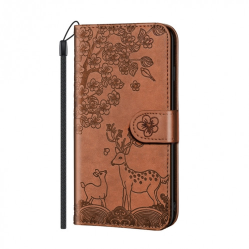 Modèle de gaufrage SIKA Pattern Horizontal Flip PU Coque en cuir PU avec support et carte de portefeuille et portefeuille et cadre photo pour iPhone 13 PRO (Brown) SH113E818-07