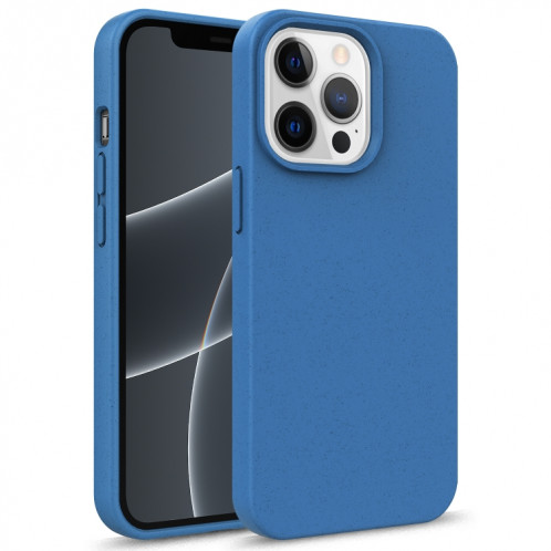 Matériau de paille de la série STARRY SERIES + CAS DE PROTECTION TPU pour iPhone 13 (Bleu) SH802G1395-07