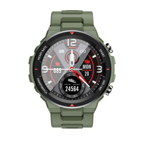 Q70C 1.28 pouces TFT Touch Screen Bluetooth 5.0 IP67 Wather Watch Smart Watch, Support Surveillance du sommeil / Surveillance de la fréquence cardiaque / Rappel d'appel / Mode multi-sports (Vert de l'armée) SH401A1619-08