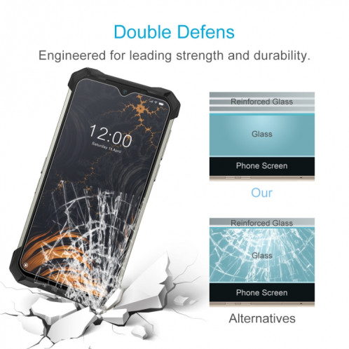 Pour Oukitel WP9 10 pcs 0.26mm film de verre trempé de 9h 2.5D SH85011866-07