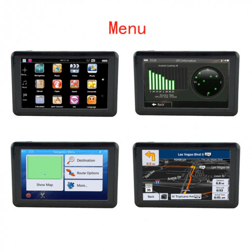 Q5 Voiture 5 pouces HD TFT écran tactile GPS Navigateur Support TF Carte / MP3 / FM Transmetteur, Spécifications: Europe Carte SH17011247-07