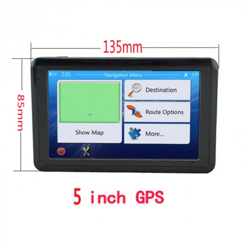 Q5 Voiture 5 pouces HD TFT écran tactile GPS Navigateur Support TF Carte / MP3 / FM Transmetteur, Spécifications: Carte Afrique SH17071426-07