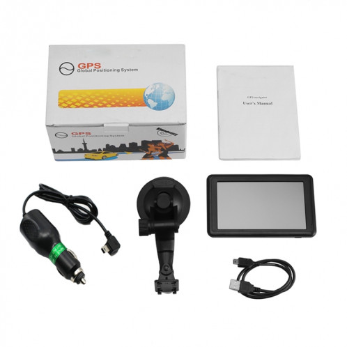 Q5 Voiture 5 pouces HD TFT écran tactile GPS Navigateur Support TF Carte / MP3 / FM Transmetteur, Spécifications: Carte Afrique SH17071426-07