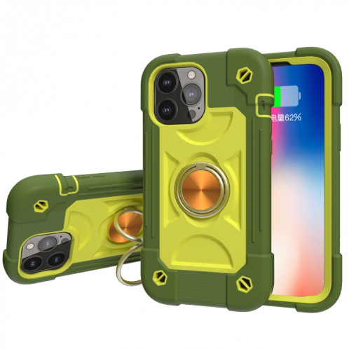 Silicone antichoc + boîtier de protection PC avec porte-bague pour iPhone 13 (avocat) SH602G1757-07