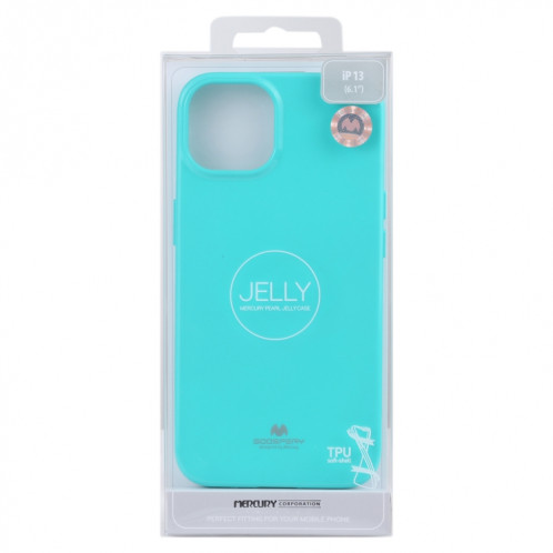 GOOSPERY Jelly Couverture complète Étui souple pour iPhone 13 (Bleu) SG202H1070-07