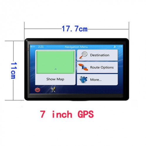 X20 7 pouces GPS GPS NAVIGATOR 8G + 256M Écran Capacitif Bluetooth Inverser l'image, Spécification: Europe Carte SH460117-07