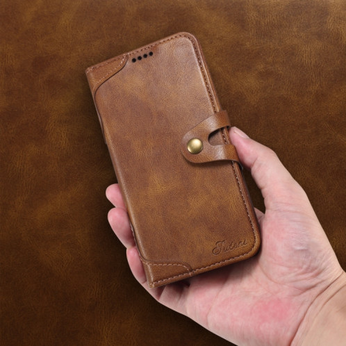 Calf Texture Boucle Horizontal Flip Cuir Case avec porte-cartes et portefeuille pour iPhone 13 (rouge) SH602C1669-07