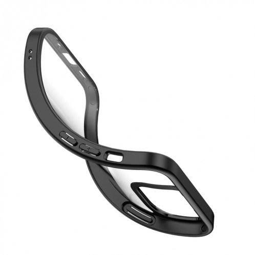 Clear Clear Acrylic + TPU à quatre angles Tas-Inclusive Achoppes pour iPhone 13 (Noir) SH602A1244-07