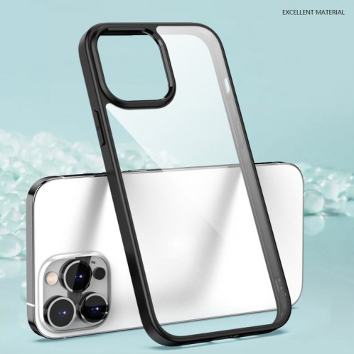 Clear Acrylique + TPU Case à quatre angles à quatre angles à quatre angles pour iPhone 13 Pro (rouge) SH603C1605-07