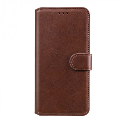 CLASSIC CALF TEXTURE PU + TPU Horizontal Horizontal Too Cuir avec support & Card Slots & Portefeuille pour iPhone 13 Mini (Brown) SH601C193-07