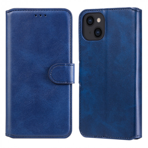 Texture de veau Classique Texture PU + TPU Horizontal Horizontal Coating Boot avec porte-carte et portefeuille pour iPhone 13 (bleu) SH602A1870-07
