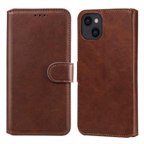 Texture de veau Classique PU + TPU Horizontal Toam Coating Horizontal avec porte-carte Slots & Portefeuille pour iPhone 13 (Brown) SH602C892-07