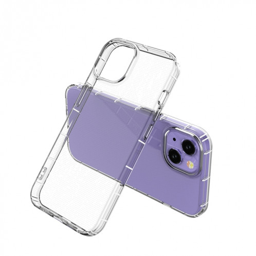 Coque TPU antichoc de couverture complète Airbag à quatre angles pour iPhone 13 (transparent) SH702A1572-07