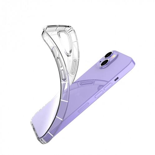 Coque TPU antichoc de couverture complète Airbag à quatre angles pour iPhone 13 (transparent) SH702A1572-07