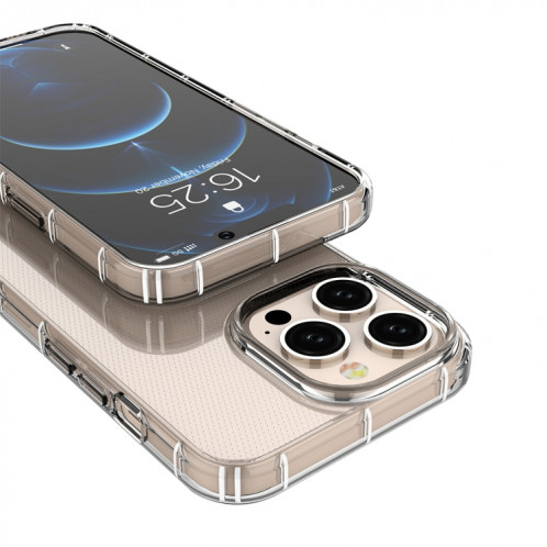 Coque TPU antichoc de couverture complète Airbag à quatre angles pour iPhone 13 Pro (Transparent) SH703A144-07
