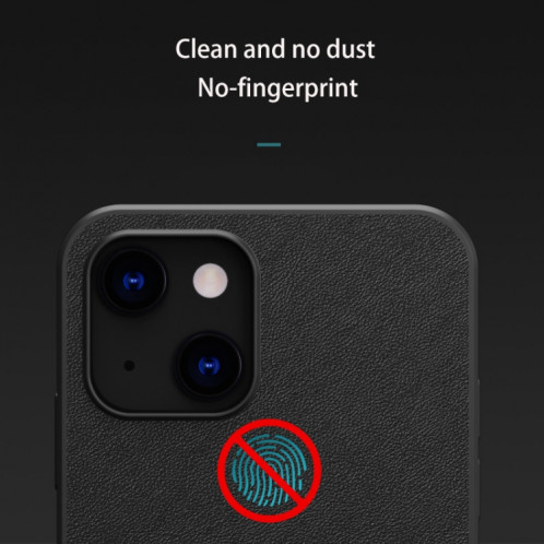 Coque pure en cuir de cuir de la peau pour iPhone 13 Pro (Noir) SH703A1993-07