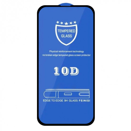 9H 10D Protecteur d'écran en verre trempé en verre trempé pour iPhone 13/13 PRO (Noir) SH202A1097-08