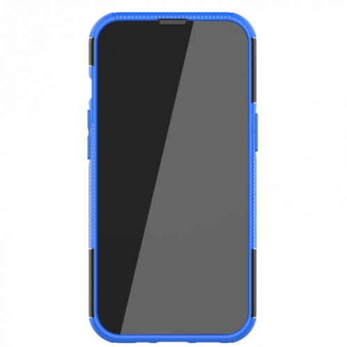 Texture de pneu TPU TPU + PC Cas de protection avec support pour iPhone 13 mini (bleu) SH201B459-07