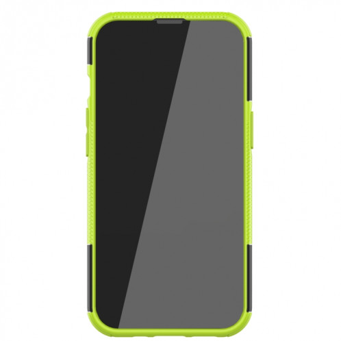 Texture de pneu TPU TPU + PC TPU + PC avec support pour iPhone 13 (vert) SH202F1017-07