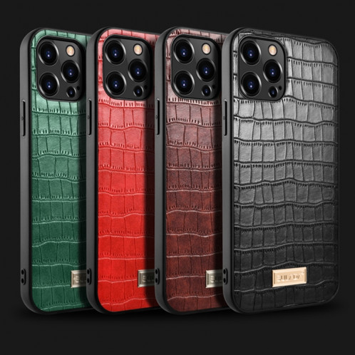 Étui de protection TPU TPU Texture Sulada Crocodile pour iPhone 13 (Noir) SS302D1896-07