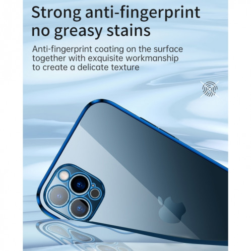 Cadre de bord de silicone Sulada élastique + cas anti-chute TPU tout compris pour iPhone 13 (bleu) SS802C38-07