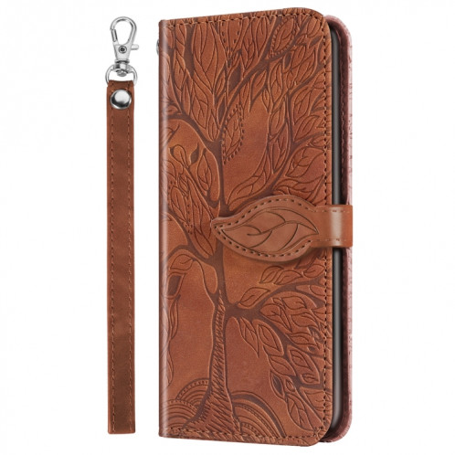 VIE D'ESCOSSING DE L'ESCOSSING PATTURE Horizontal Flip Cuir Case avec support & Card Slot & Portefeuille et cadre photo et longe pour iPhone 13 (Brown) SH602E71-07