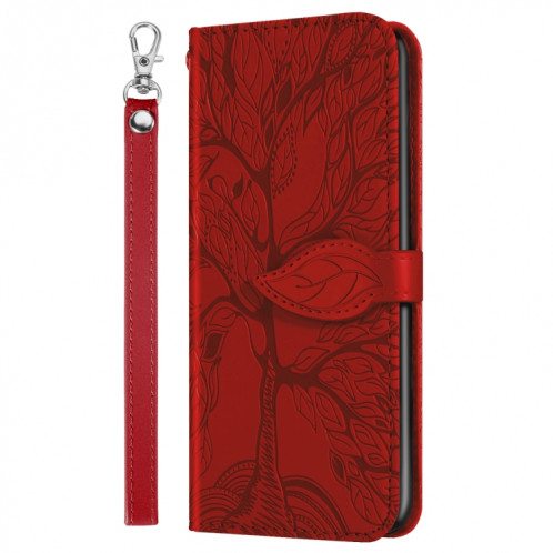 VIE D'ESCOSSEMABLES D'ESCOSSING Horizontal Flip Cuir Case avec support & Card Slot & Portefeuille et cadre photo et longe pour iPhone 13 Pro (rouge) SH603C1478-07
