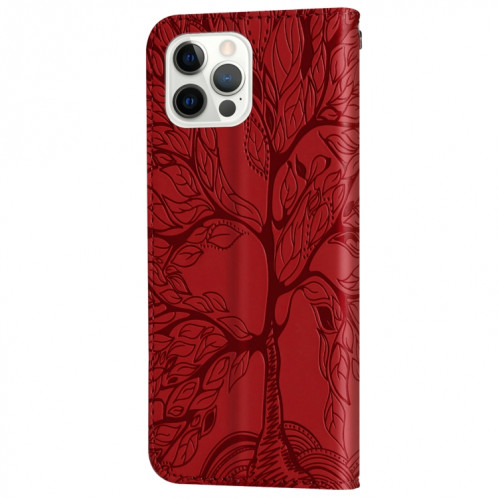 VIE D'ESCOSSEMABLES D'ESCOSSING Horizontal Flip Cuir Case avec support & Card Slot & Portefeuille et cadre photo et longe pour iPhone 13 Pro (rouge) SH603C1478-07