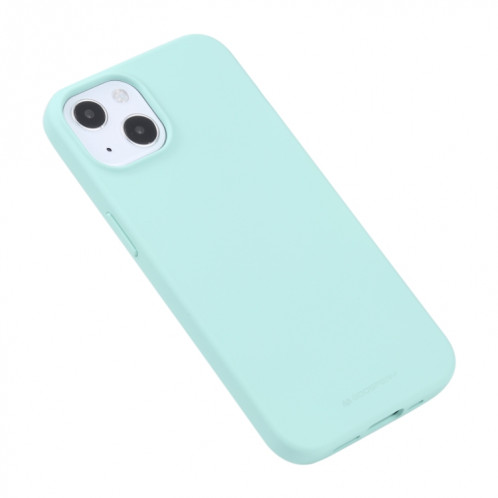 Soft Soft Soft Soft Liquid TPU Étui souple pour iPhone 13 (Mint Green) SG902E342-07