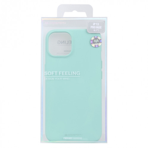 Coque souple de TPU liquide TPU pour iPhone 13 Pro (Mint Green) SG903E455-07