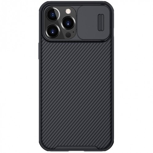 Nillkin Black Mirror Pro Series Camshield Couverture complète Étui de téléphone résistant à la poussière anti-poussière pour iPhone 13 Pro (Noir) SN903A477-08