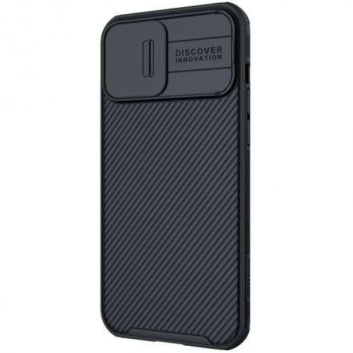 Nillkin Black Mirror Pro Series Camshield Couverture complète Étui de téléphone résistant à la poussière anti-poussière pour iPhone 13 Pro (Noir) SN903A477-08